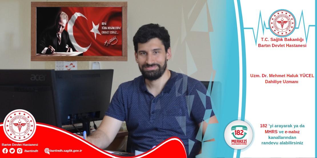 İç Hastalıkları (Dahiliye) Uzmanı Doktor Mehmet Haluk YÜCEL  hastanemizde göreve başlamıştır.